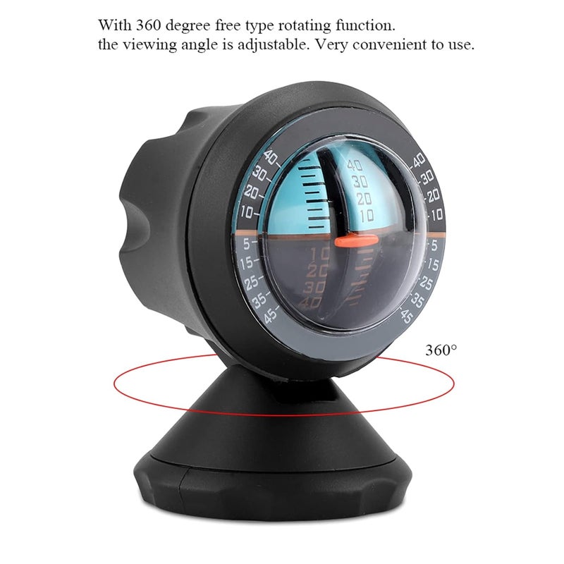 flexman Car Inclinometer, High Sensitivity 360 Degree Rotating Slope Indicator Meter, Level Tilt Gauge Indicator, Road Safety Instrument for Cars, Trucks - Image 4